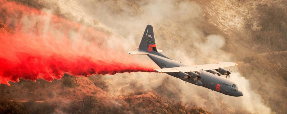 Air_C-130J releasing red powder Thumbnail
