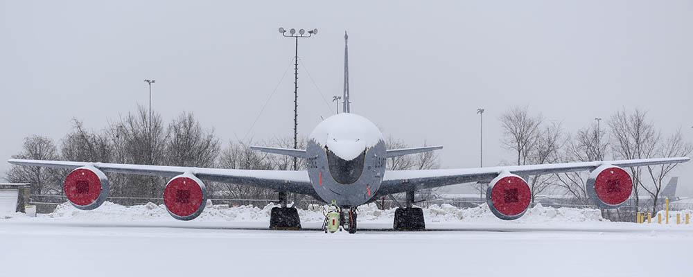 KC-135 Covered in Snow