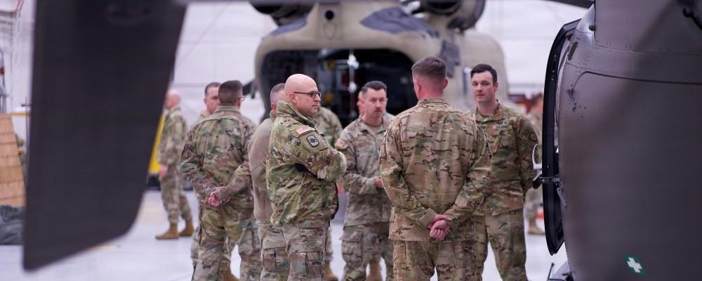Army National Guard Director Visits With Alaska Guard Soldiers