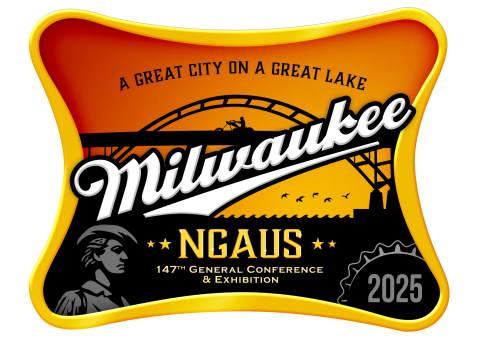 Milwaukee 2025 NGAUS logo