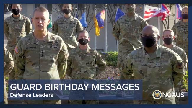 Guard Birthday Messages from Defense Leaders