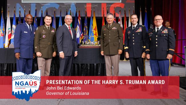 Presentation of the Harry S. Truman Award to Gov. John Bel Edwards, Louisiana