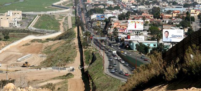 US Mexico border
