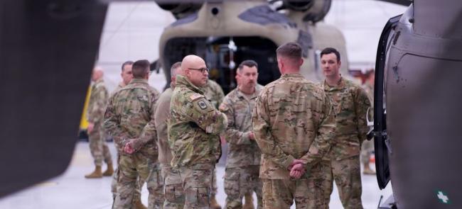 Army National Guard Director Visits With Alaska Guard Soldiers